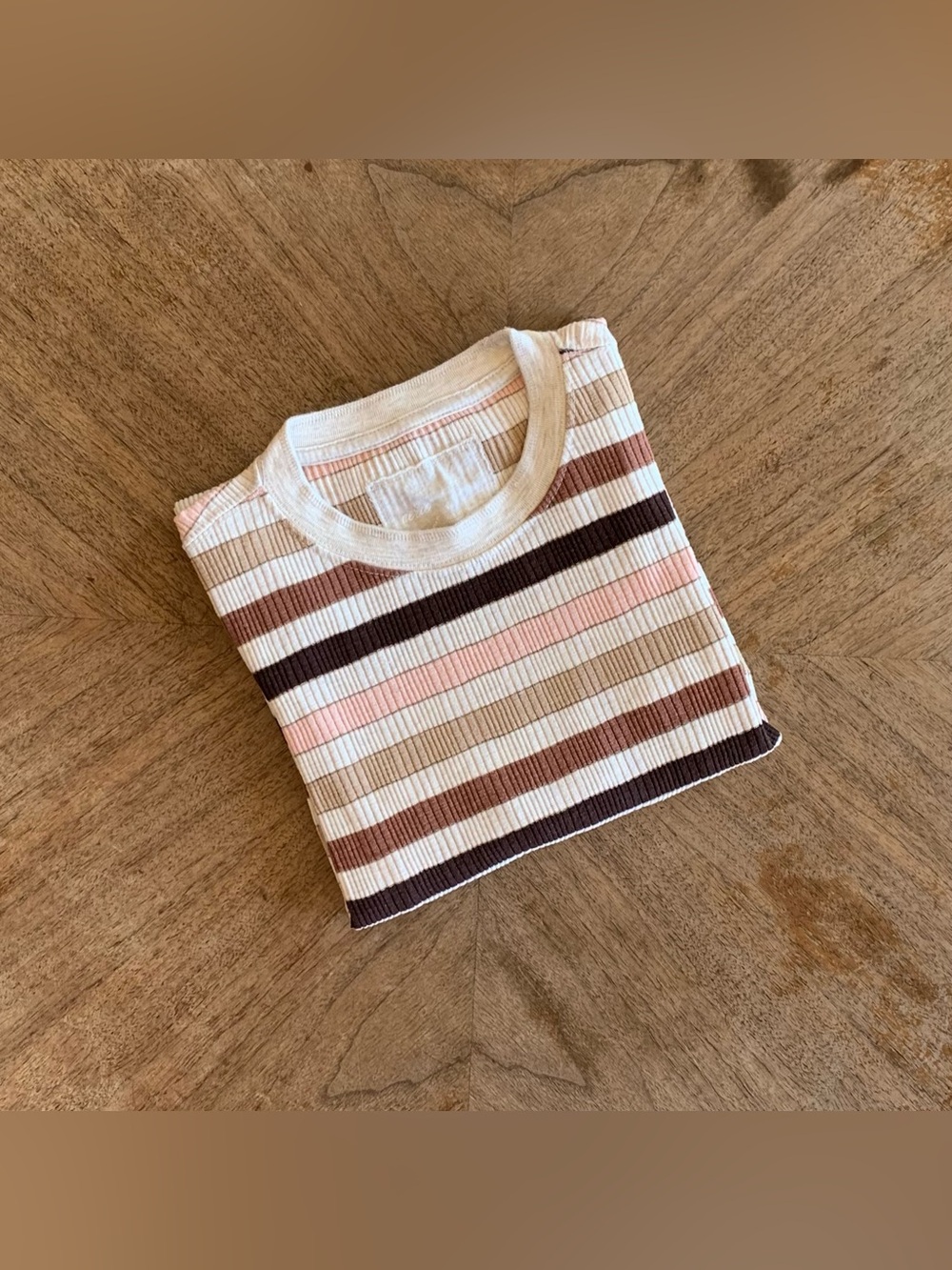 AErie Heather Frost Multi Essential Crewneck Layering T-Shirt